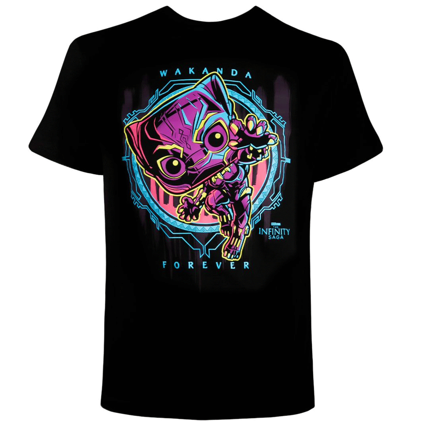 Marvel Black Panther Blacklight Pop! Vinyl and Tee Set - GeekCore