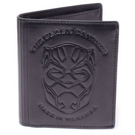 Marvel Blank Panther Debossed Faux Leather Tri - Fold Wallet - GeekCore