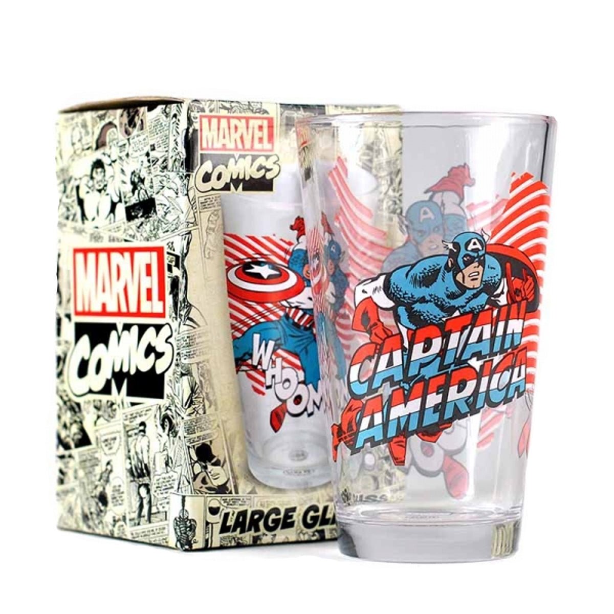 Marvel Captain America Glass - GeekCore