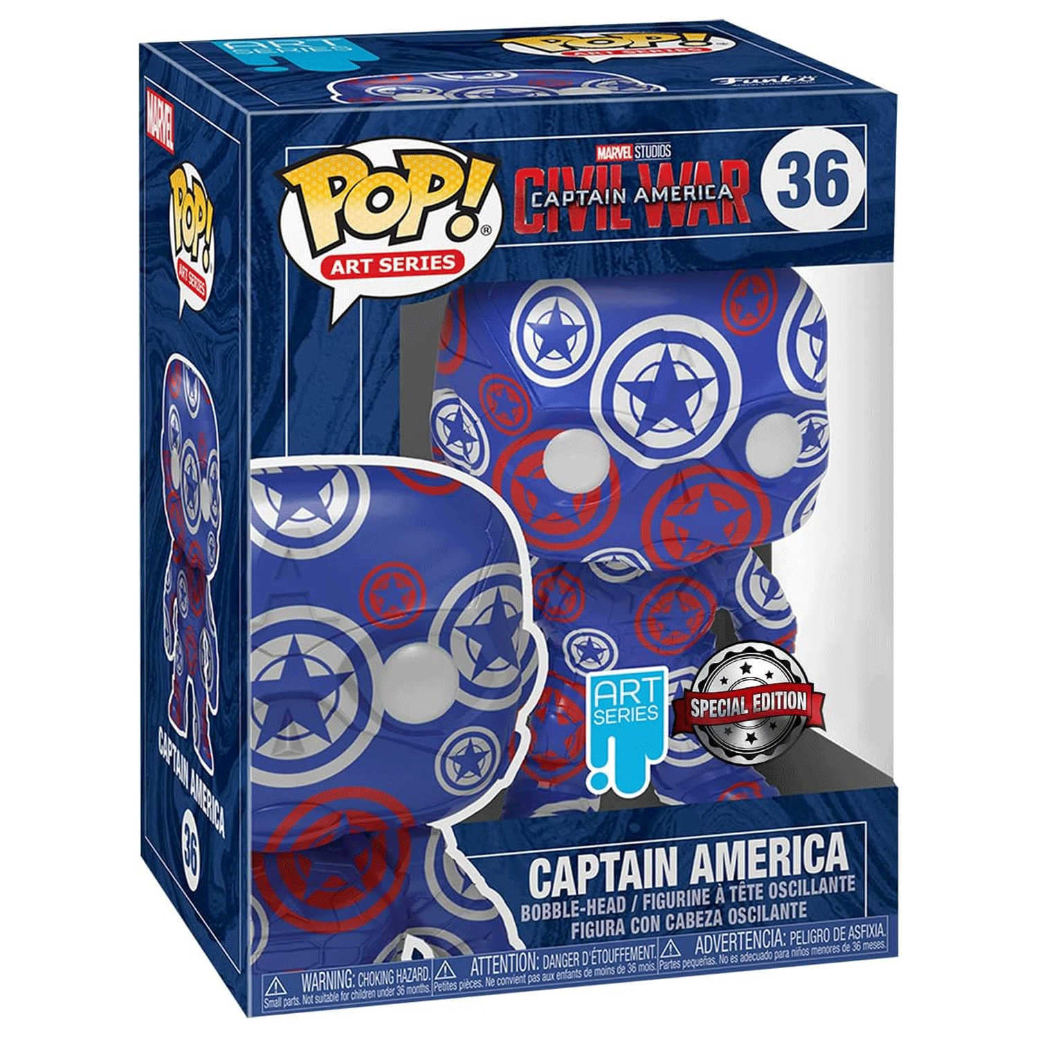 Marvel Captain America Patriotic Age Pop! Vinyl and Tee Set - GeekCore