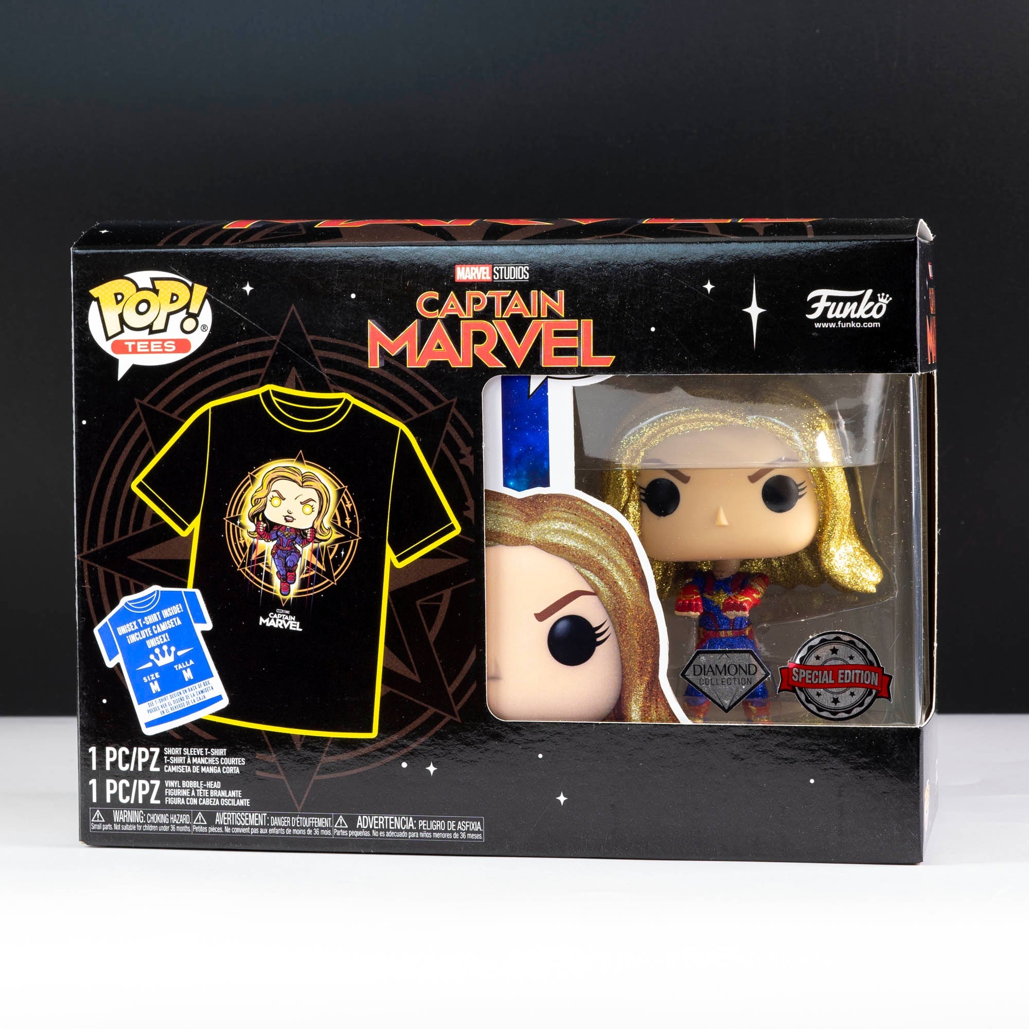 Marvel Captain Marvel Pop! Vinyl and Tee Set - GeekCore