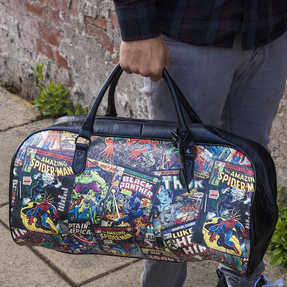 Marvel Comic Strip Weekend Bag - GeekCore