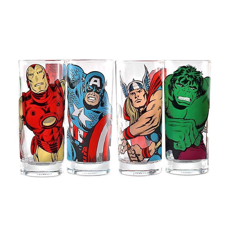 Marvel Comics Glasses Set (Set of 4) - GeekCore