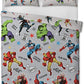 Marvel Comics Reversible Double Duvet Cover Bedding Set - GeekCore
