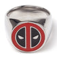 Marvel Deadpool Mask Logo Metal Signet Ring - GeekCore