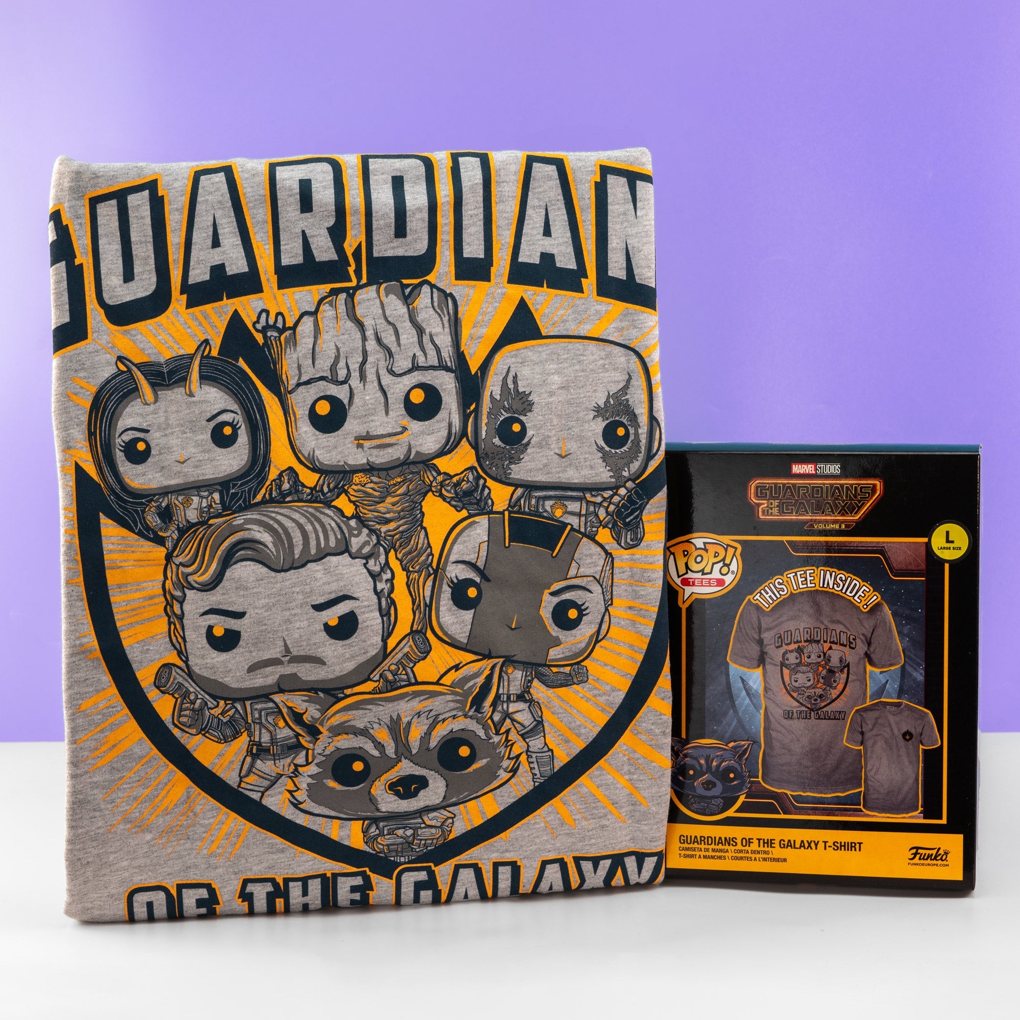 Marvel GOTG 3 Group Finale Funko Boxed Tee - GeekCore