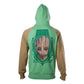 Marvel Guardians of the Galaxy Mens Groot Character Hoodie - GeekCore