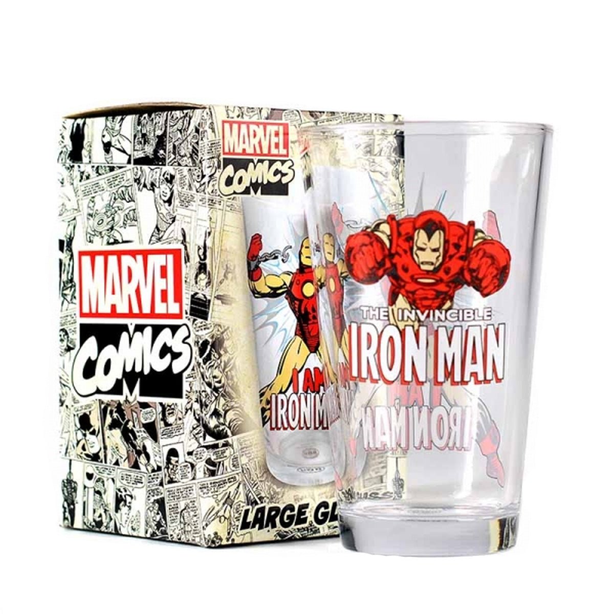 Marvel Invincible Iron Man Glass - GeekCore