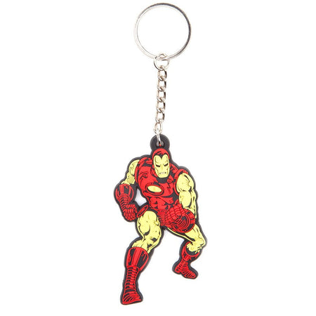Marvel Iron Man Character Rubber Key Chain - GeekCore