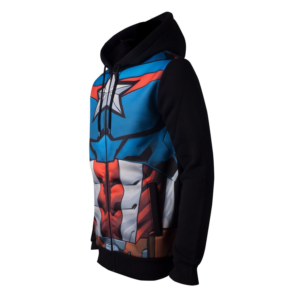 Marvel The Avengers Captain America Sublimated Hoodie - GeekCore