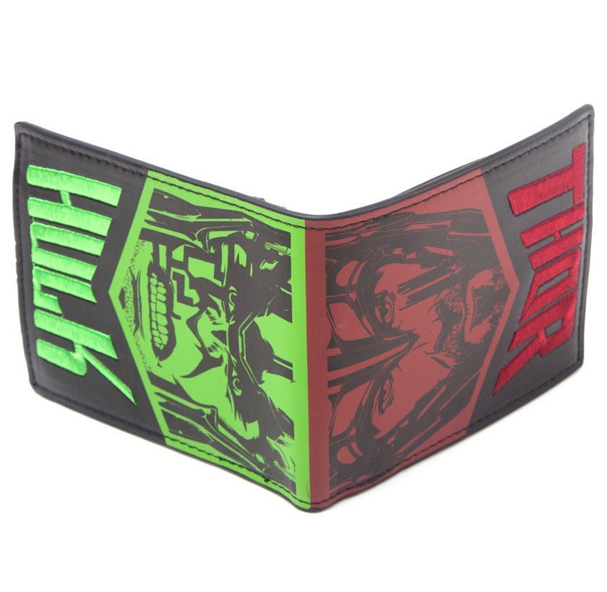 Marvel Thor and The Hulk Embroidered Bi - Fold Wallet - GeekCore