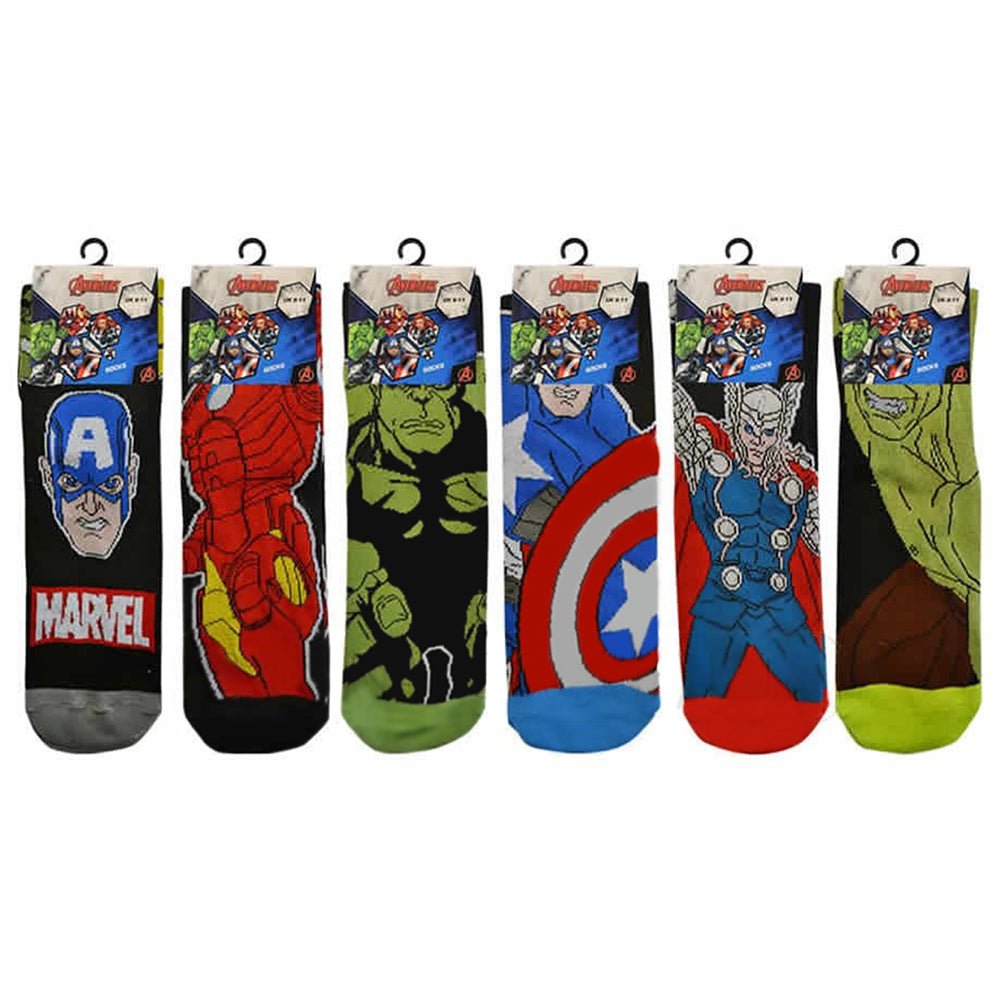 Marvel's Avengers Sock Pack (6 pairs) - GeekCore