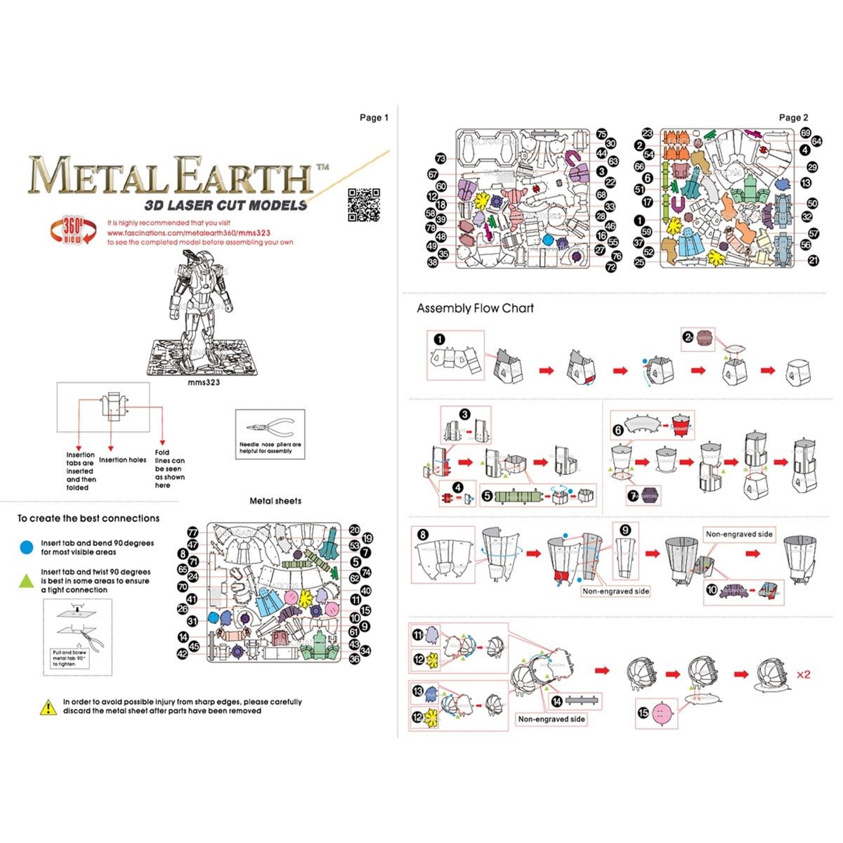 Metal Earth DIY 3D Model Marvel Avengers War Machine - GeekCore