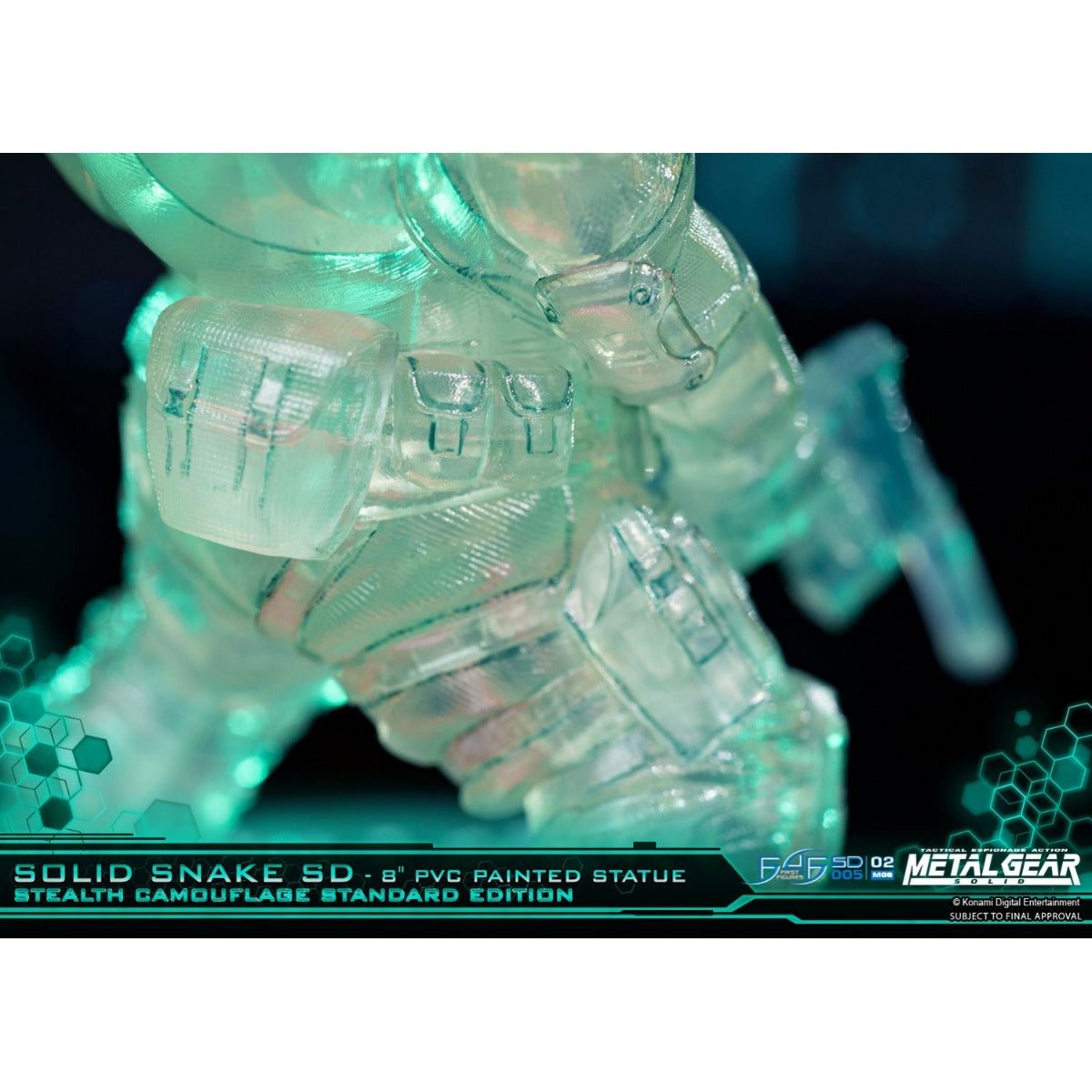 Metal Gear Solid - Solid Snake Stealth Camouflage PVC Painted Statue - GeekCore