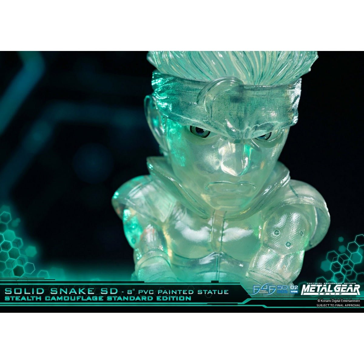 Metal Gear Solid - Solid Snake Stealth Camouflage PVC Painted Statue - GeekCore