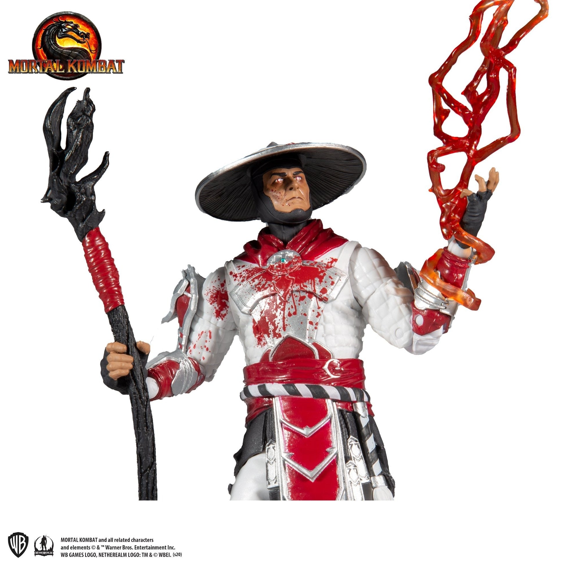 Mortal Kombat Raiden White Hot Fury 7" Action Figure - GeekCore