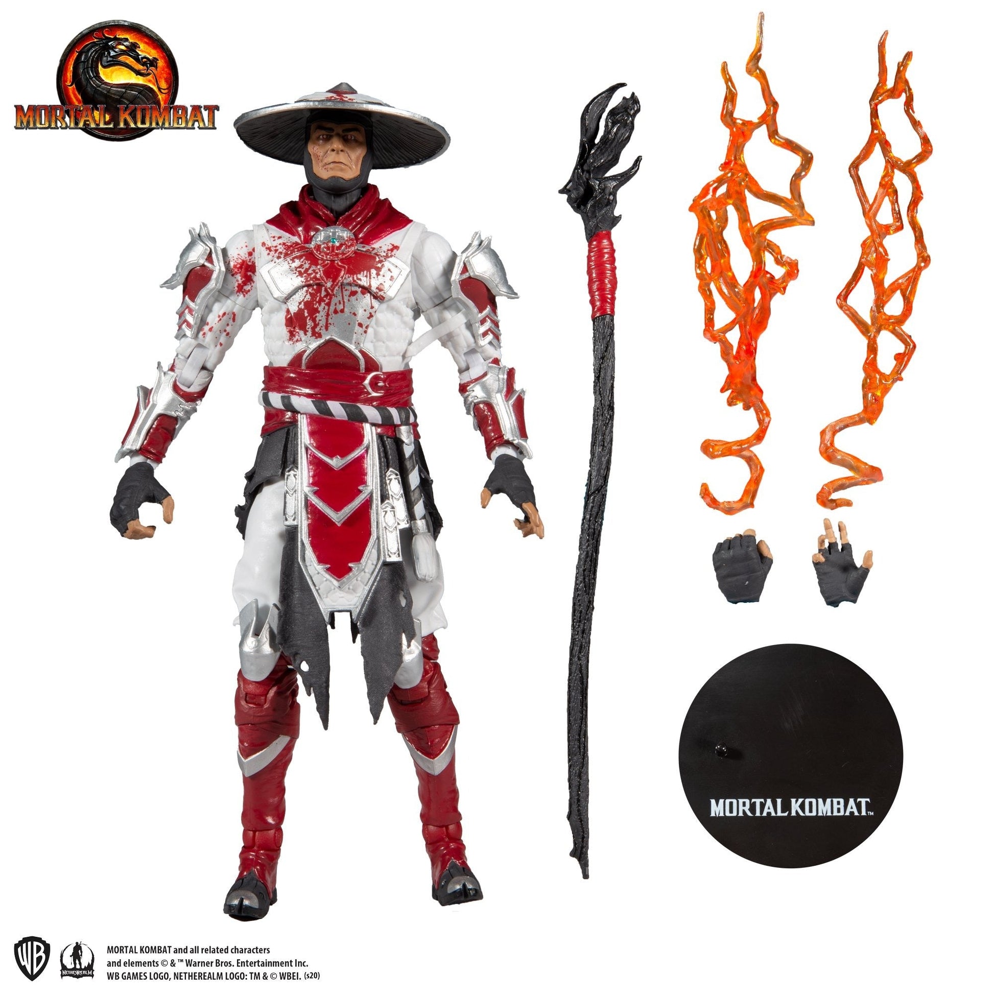 Mortal Kombat Raiden White Hot Fury 7" Action Figure - GeekCore
