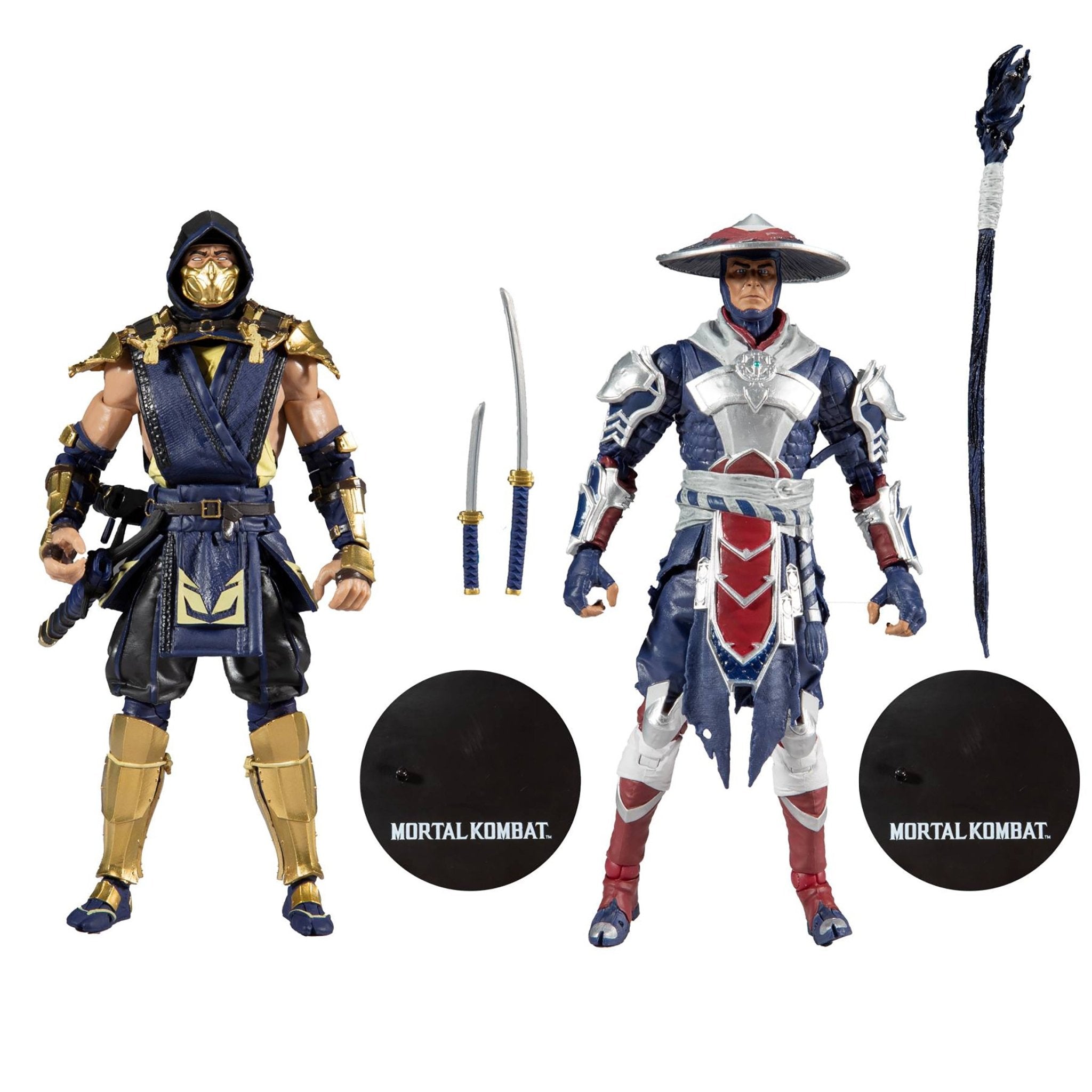 Mortal Kombat Scorpion and Raiden Twin pack 7" Action Figures - GeekCore