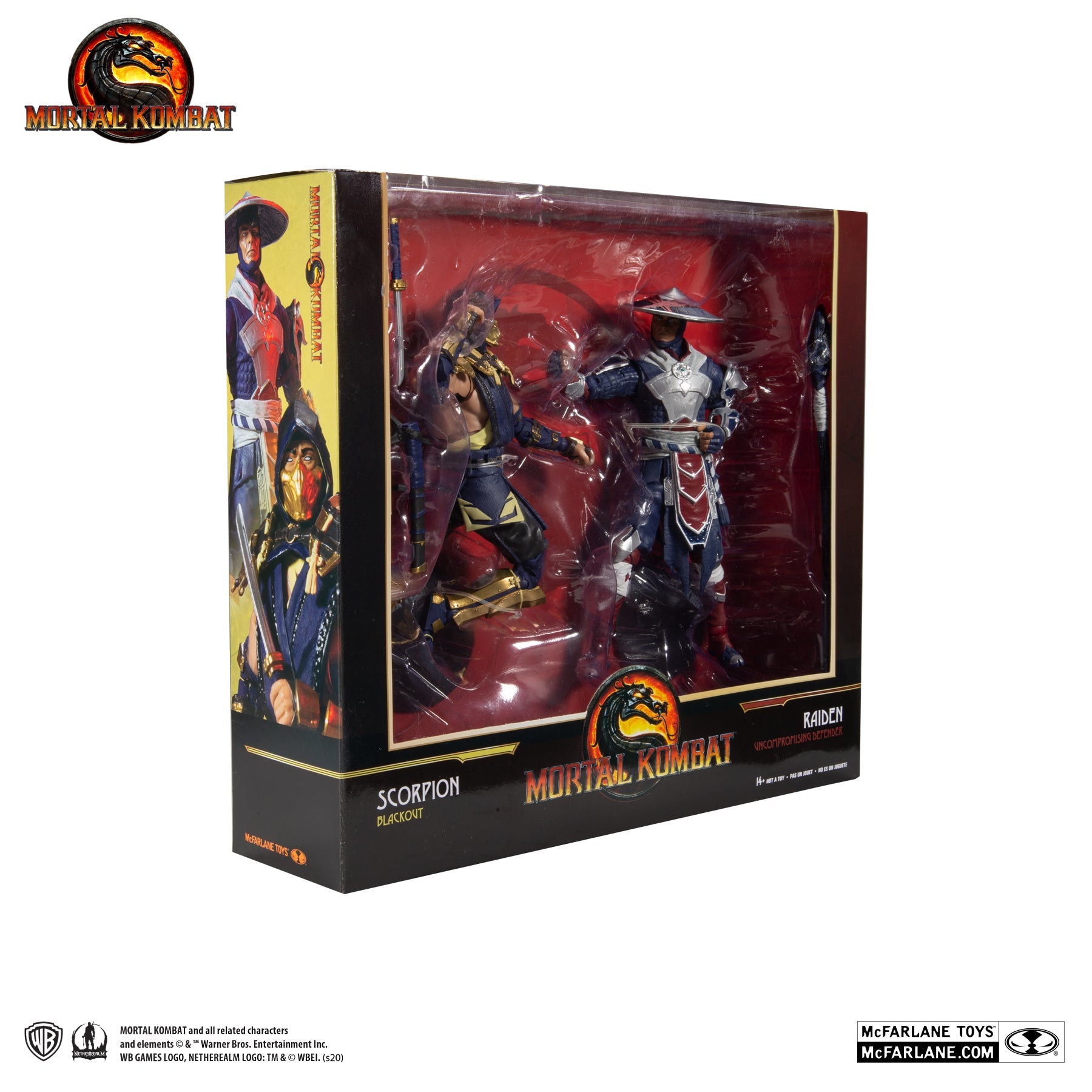 Mortal Kombat Scorpion and Raiden Twin pack 7" Action Figures - GeekCore