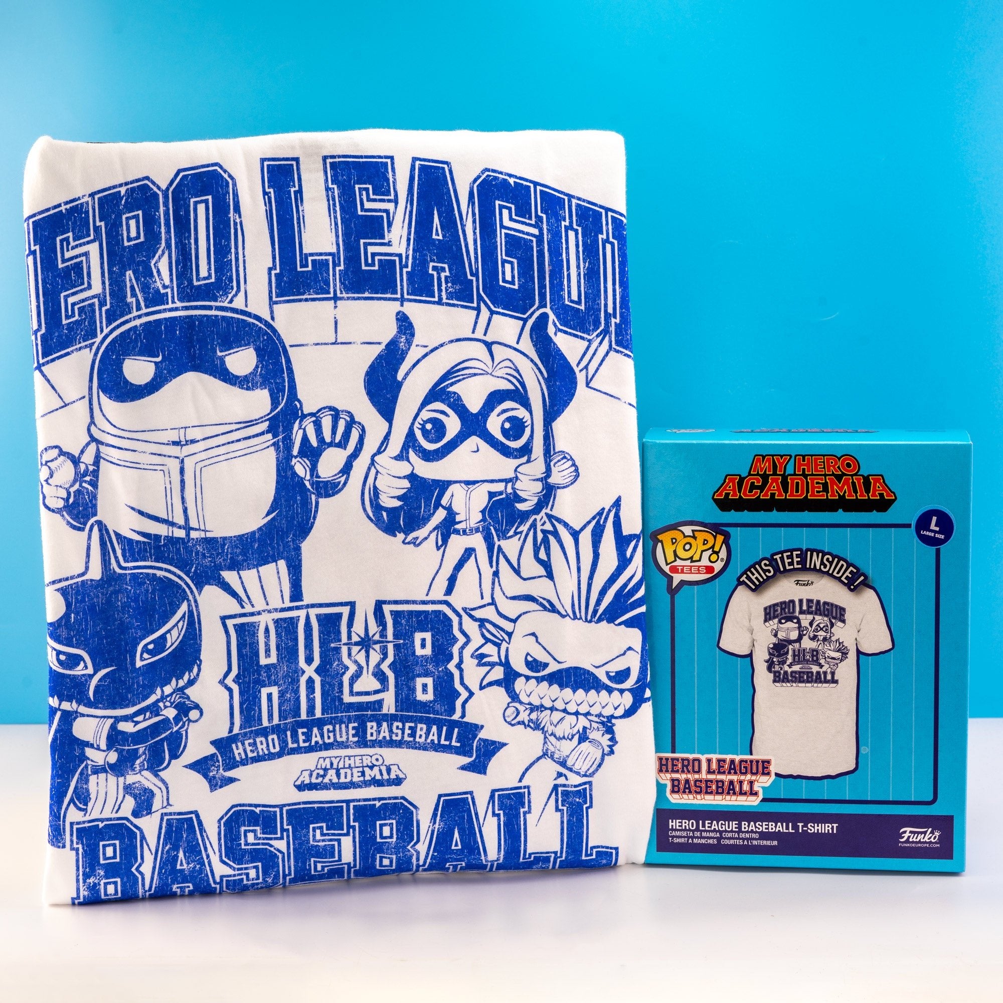 My Hero Academia - Hero League Baseball Funko Boxed Tee - GeekCore