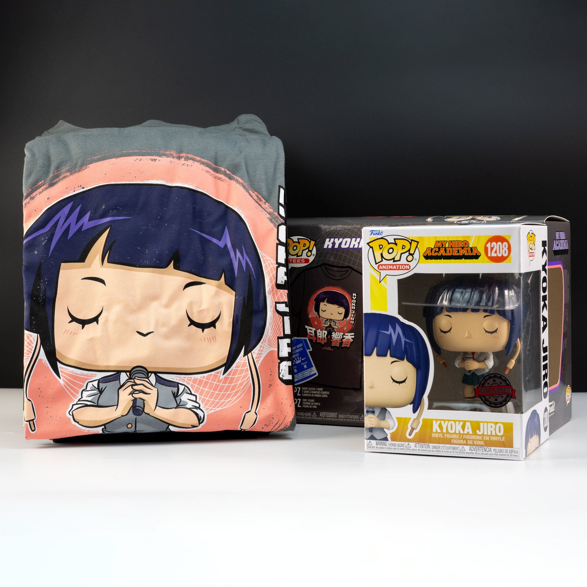 My Hero Academia Jirou with Microphone Pop! Vinyl and Tee Set - GeekCore