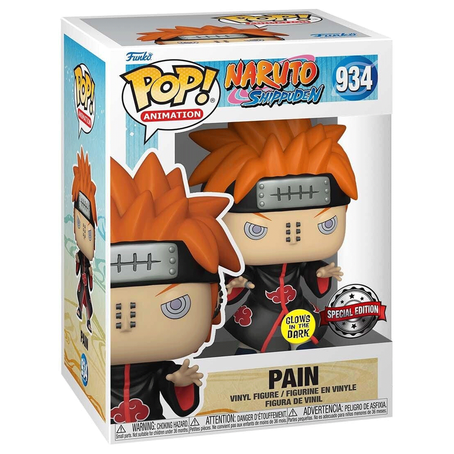 Naruto Pain (Glow in the Dark) Pop! Vinyl and Tee Set - GeekCore