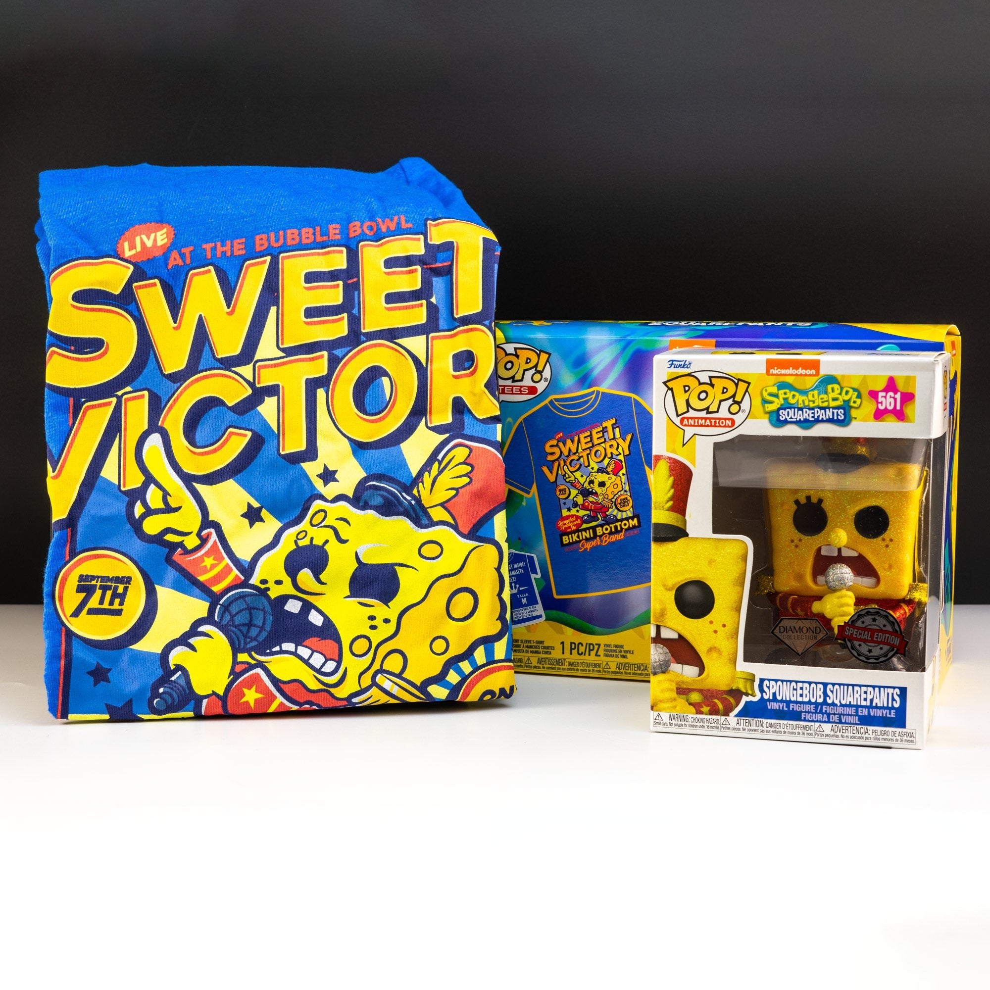 Nickelodeon SpongeBob SquarePants Band LDR Pop! Vinyl and Tee Set - GeekCore