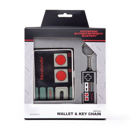 Nintendo NES Wallet & Keychain Gift Set - GeekCore