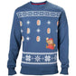 Nintendo Super Mario Bros Classic Blue Christmas Sweater - GeekCore