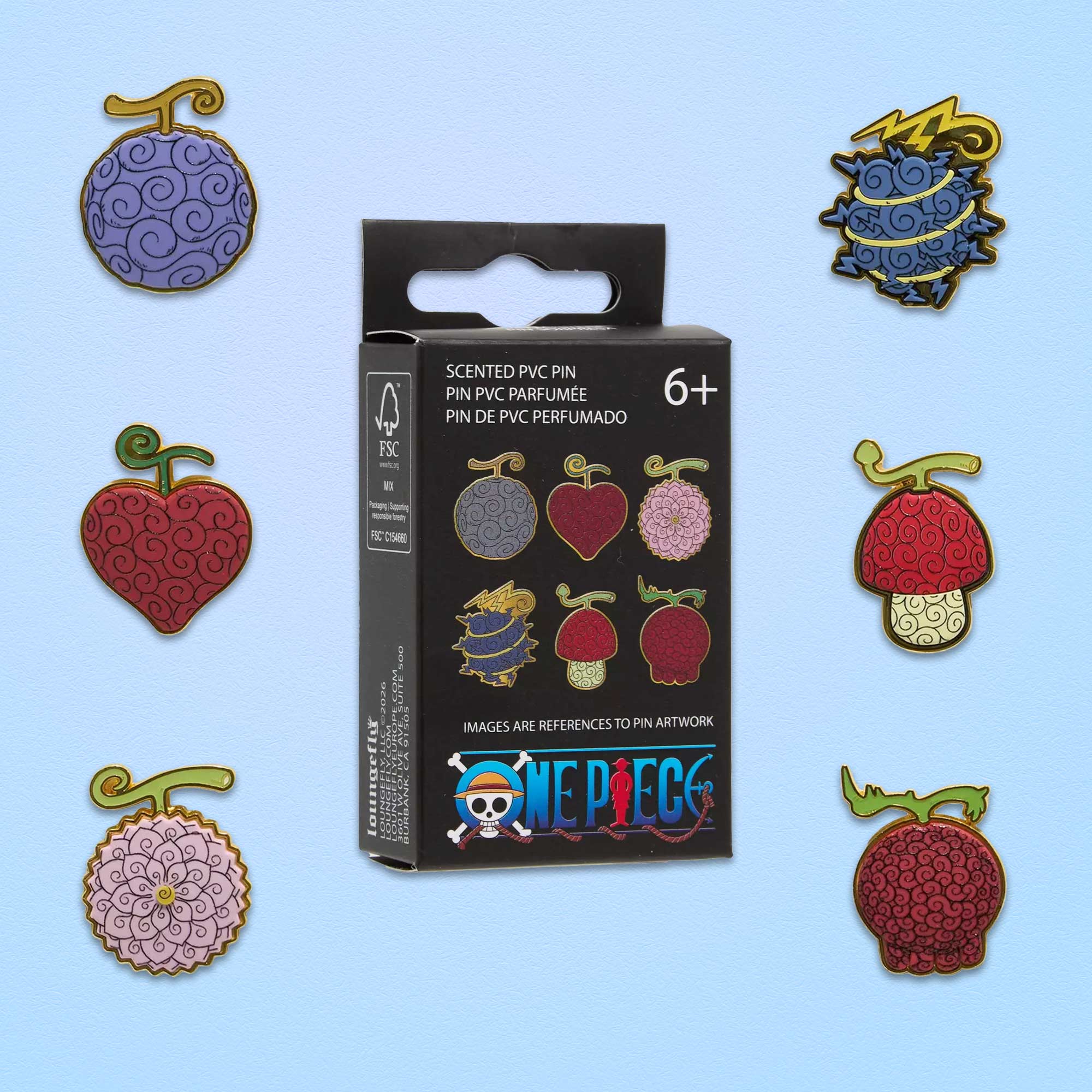 Loungefly x Toei One Piece Scented Devil Fruits Blind Box Mystery Pin