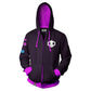 Overwatch Sombra Zip - Up Hoodie - GeekCore