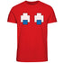 Pac - Man Blinky Eyes T - Shirt - GeekCore