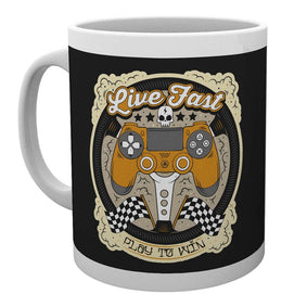 Playstation Live Fast Mug - GeekCore