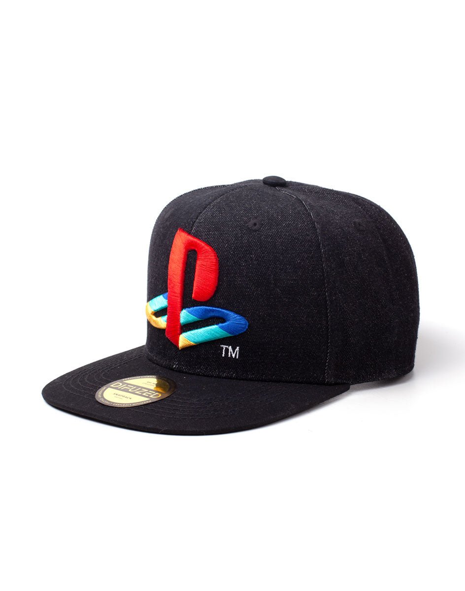 Playstation Logo Denim Snapback - GeekCore