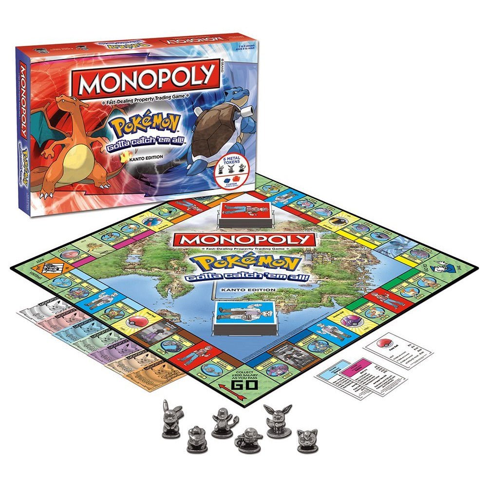 Pokemon Kanto Region Monopoly - GeekCore