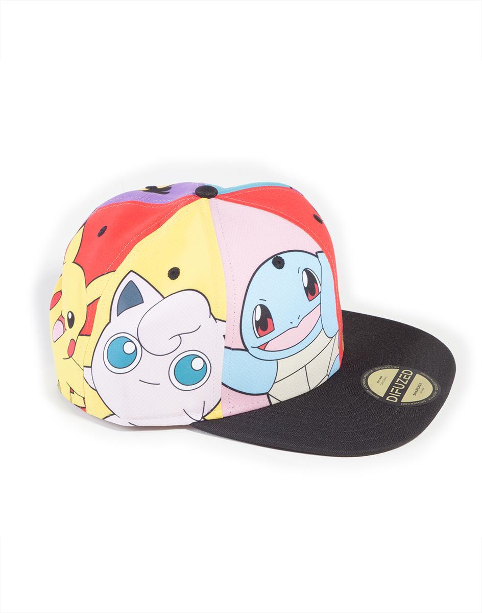 Pokemon Multi Pop Art Snapback Cap - GeekCore