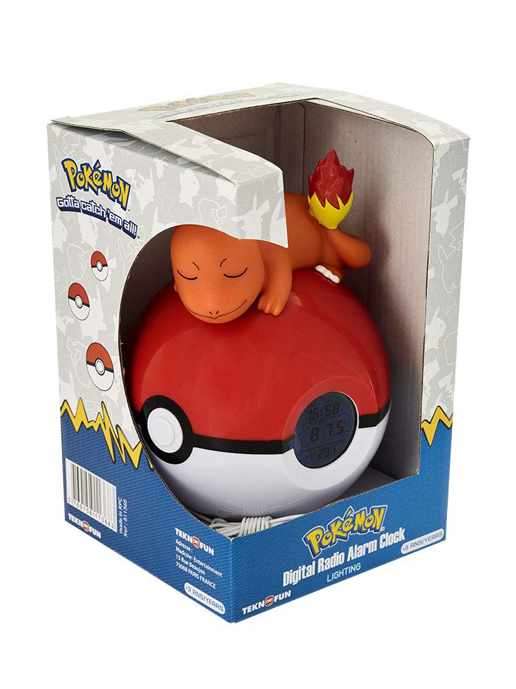 Pokemon Sleeping Charmander Radio Alarm Clock - GeekCore