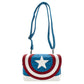 Pop! By Loungefly X Marvel Captain America Debossed Shield Crossbody Bag - GeekCore