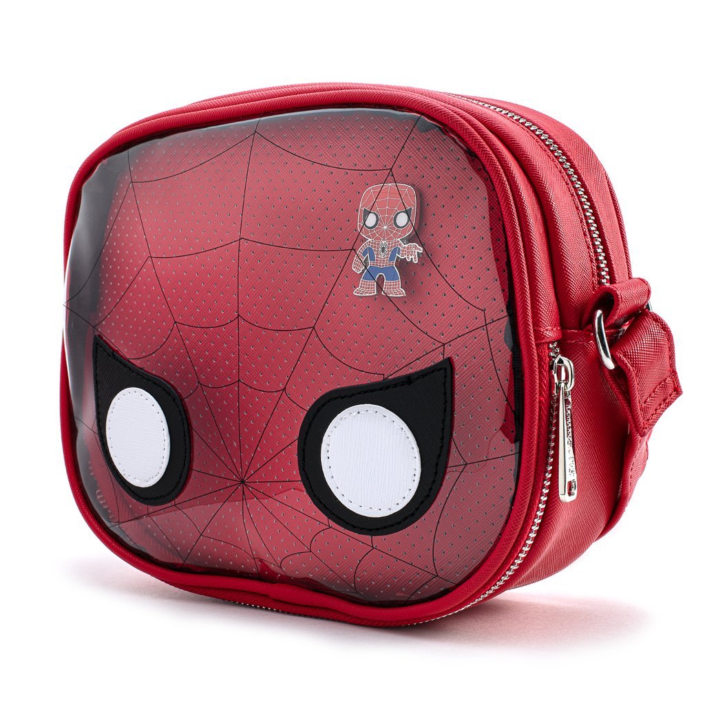 Pop! by Loungefly x Marvel Spider - Man Pin Collector Crossbody Bag - GeekCore