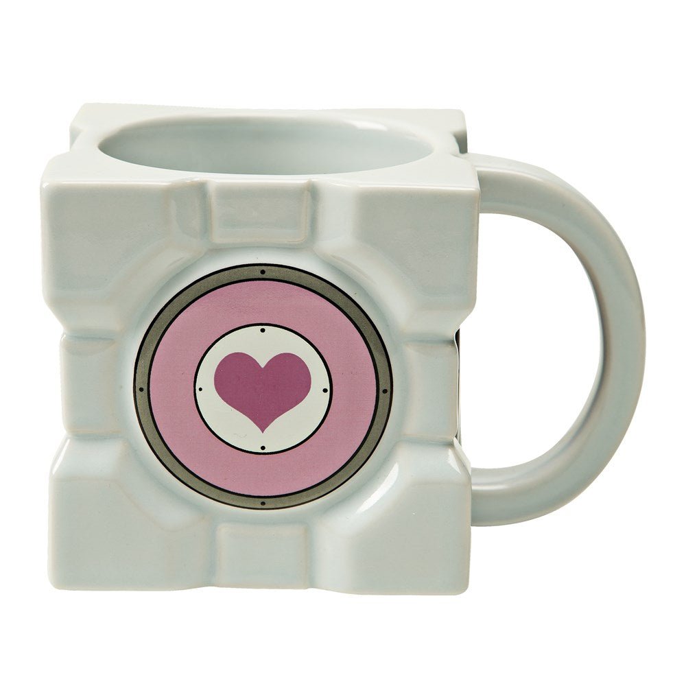 Portal Companion Cube Ceramic Mug - GeekCore