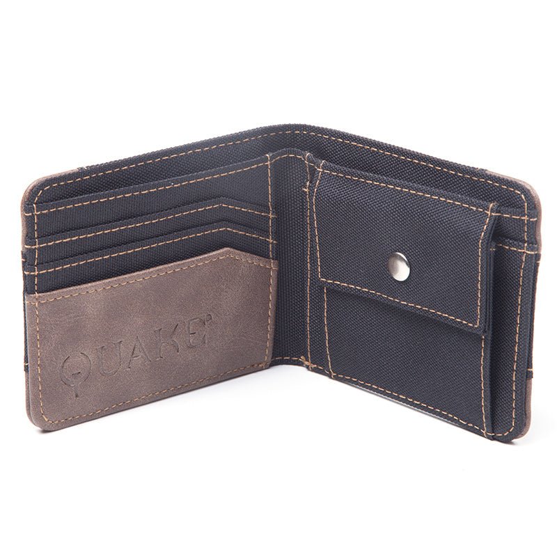 Quake Classic Logo Bi - Fold Wallet - GeekCore