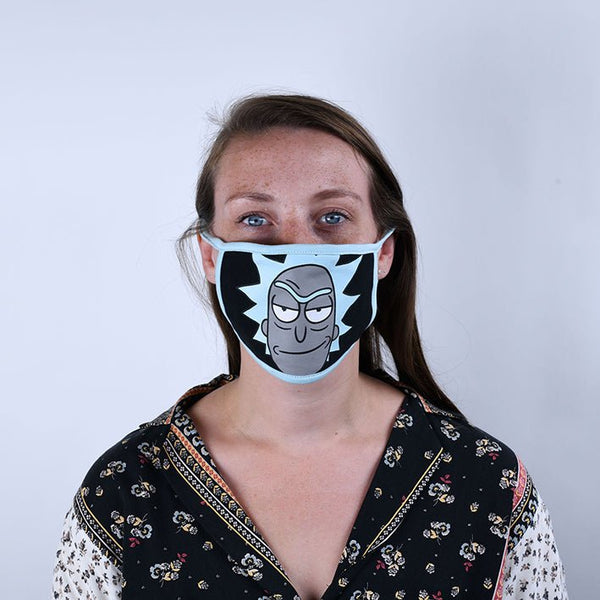 Rick Rudd Mask Rick and Morty featuring Rick Face Mask 2 Pack – GeekCore