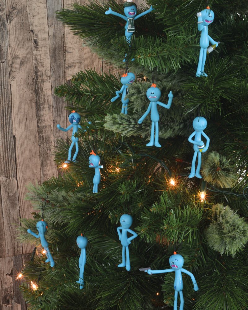 Rick and Morty Mr Meeseeks Christmas Tree Decorations (12 - pack) - GeekCore