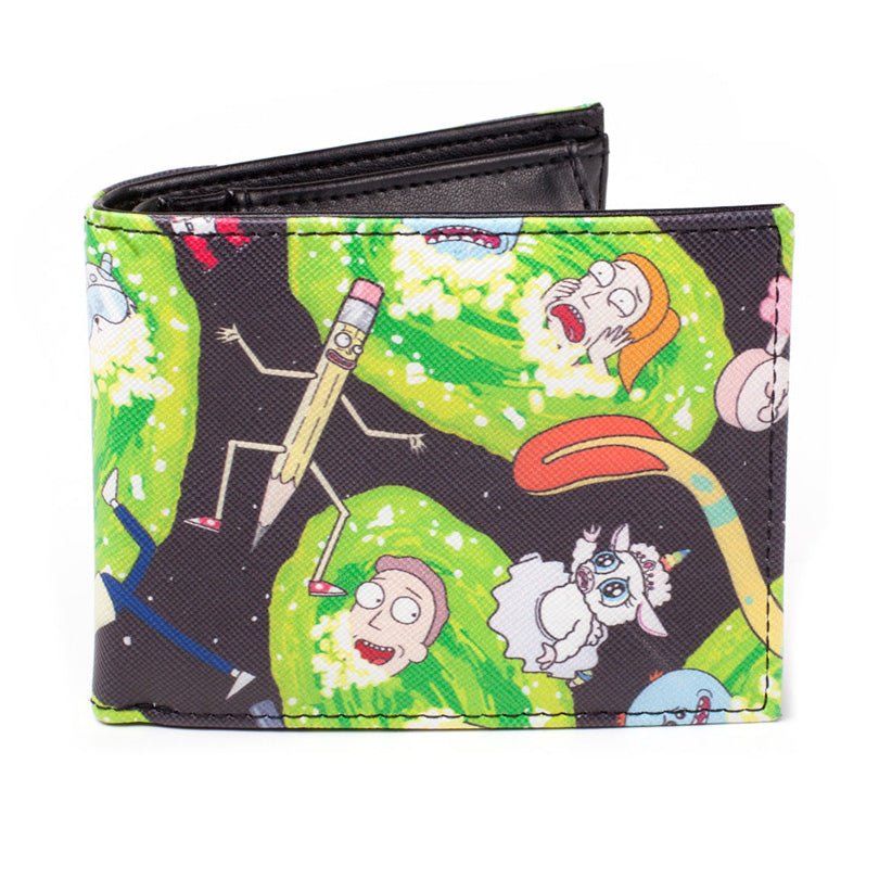 Rick and Morty Portal Bifold Wallet - GeekCore