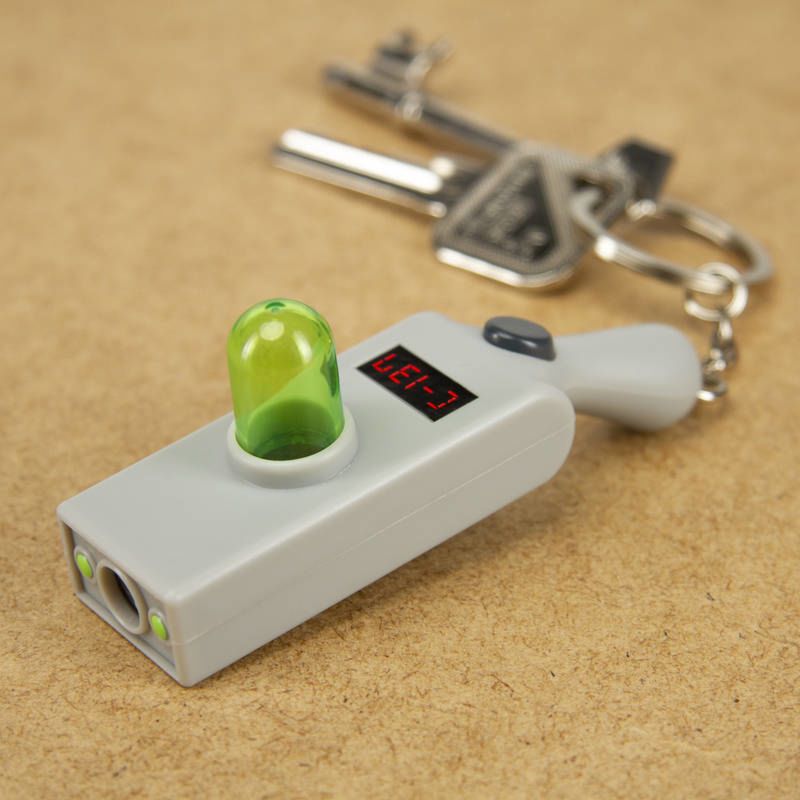Rick and Morty Portal Gun Keyring Light - GeekCore