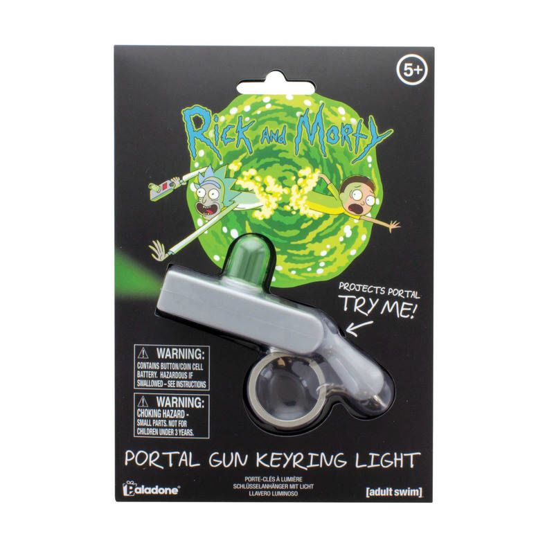 Rick and Morty Portal Gun Keyring Light - GeekCore
