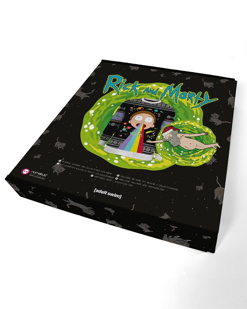 Rick and Morty Rainbow Knitted Christmas Jumper / Sweater - GeekCore