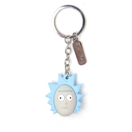 Rick and Morty Rick Sanchez 3D Rubber Key Chain - GeekCore