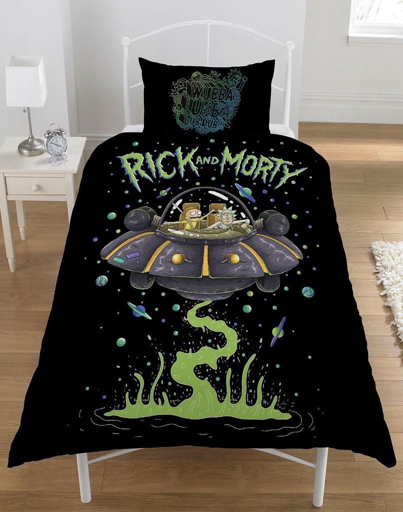Rick and Morty Single Duvet Cover Bedding Set - GeekCore