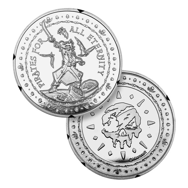 Sea of Thieves Limited Edition Collectors Coin - Silver - GeekCore